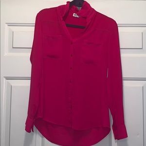 Silk pink blouse